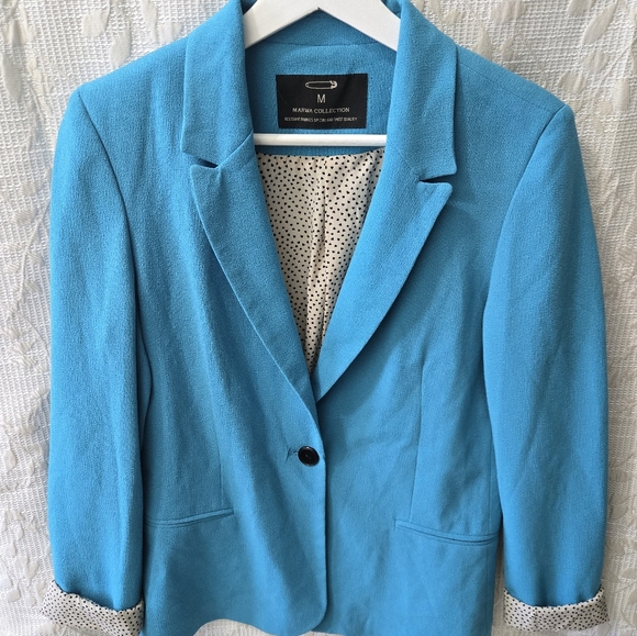 Women's Blue Blazer Size M - Picture 1 of 9